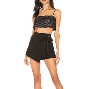 NEW NBD Heidi Tie Skort Black